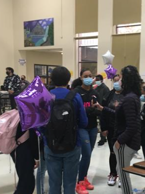 Students gather at the tables during the Student Activities Fair. 